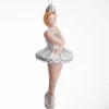BALLERINA KORSET HVID/SØLVFARVET