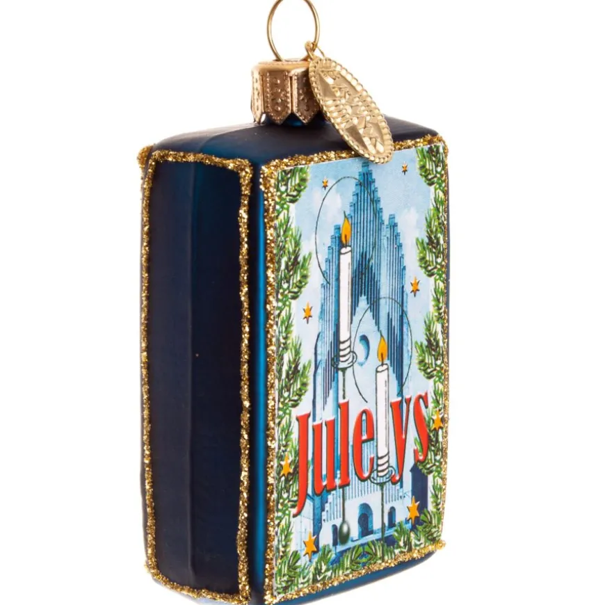 JULELYS ÆSKE 6 CM BLÅ
