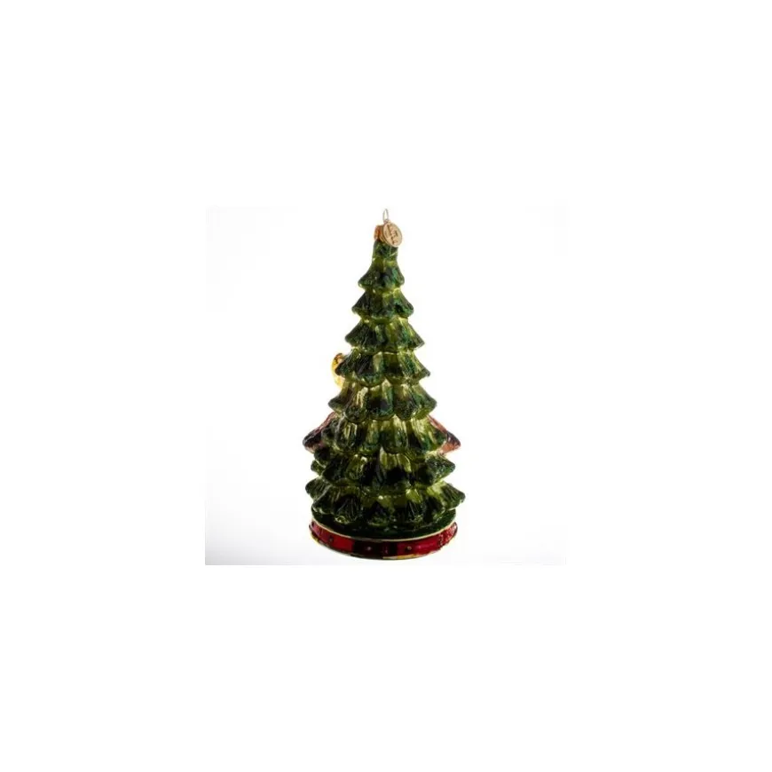 JULETRÆ MED KRYBBESPIL 20 CM