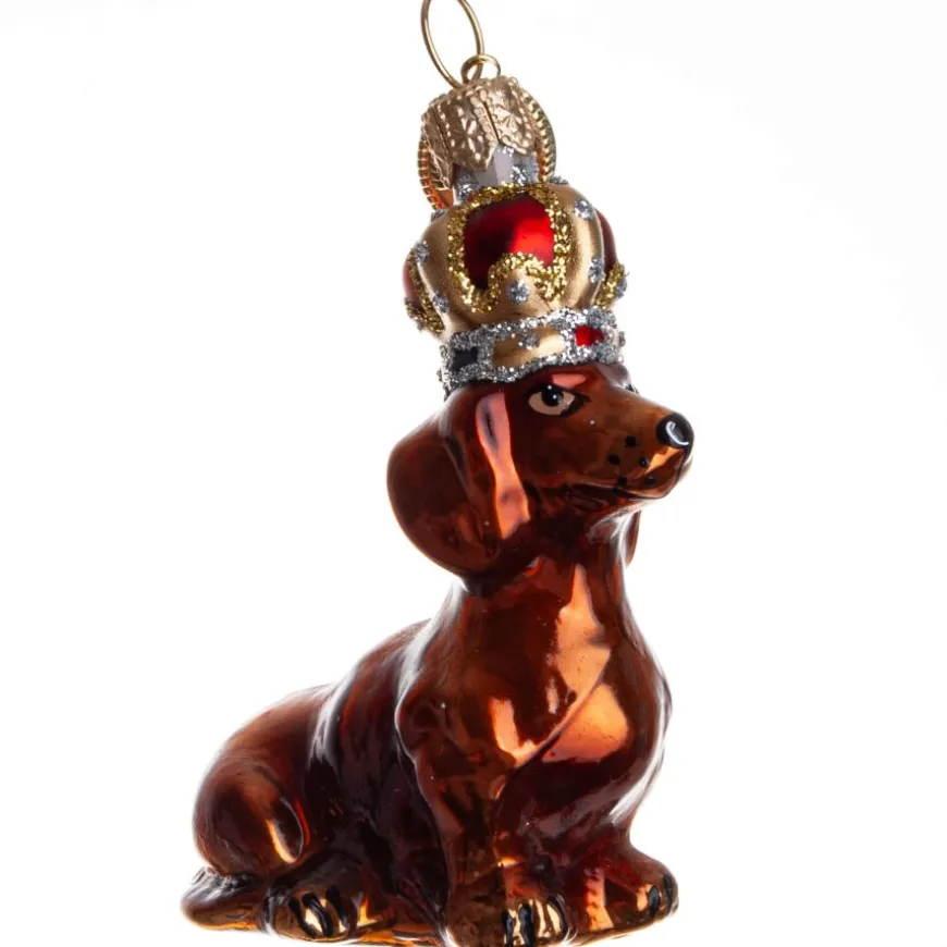 KONGELIG HUND 7 CM BRUN