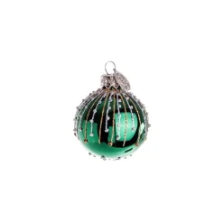 KUGLE 5 CM SMARAGD GRØN BLANK