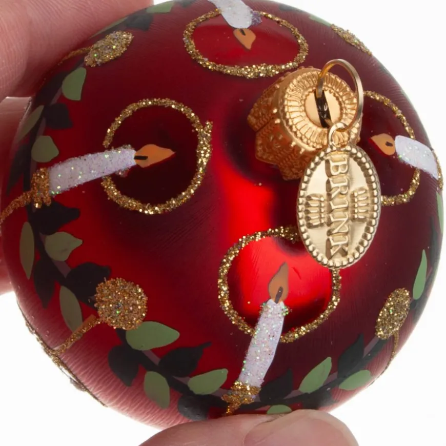 KUGLE 2024 KRINGLE 6 CM RØD