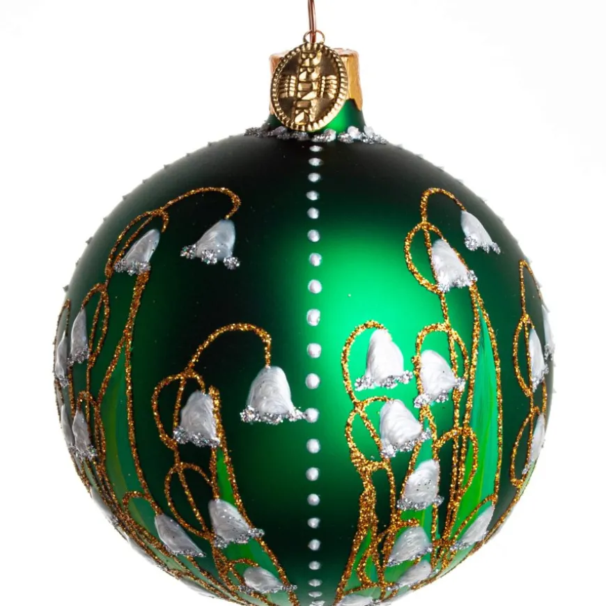 KUGLE LILJEKONVAL 8 CM GRØN MAT