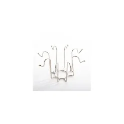 MANCHET H 5 x DIA 10 CM SØLVFARVET