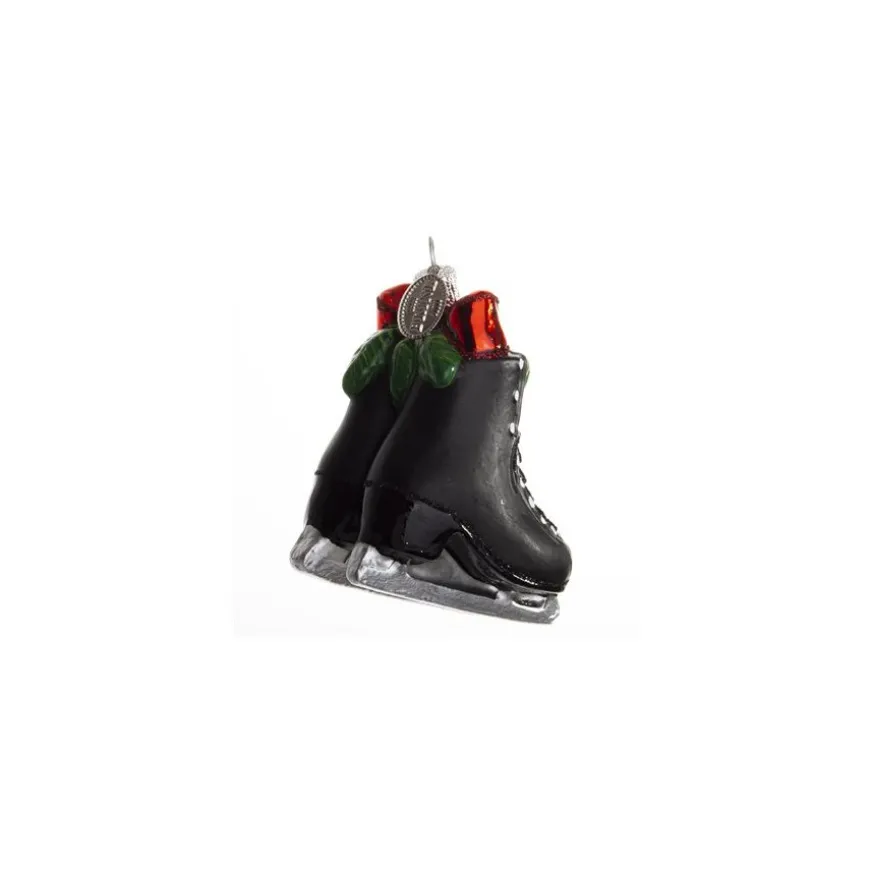 TILBUD SKØJTER M/SLØJFE 6 CM SORT