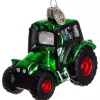 TRAKTOR 6 CM GRØN MED RØD FÆLG