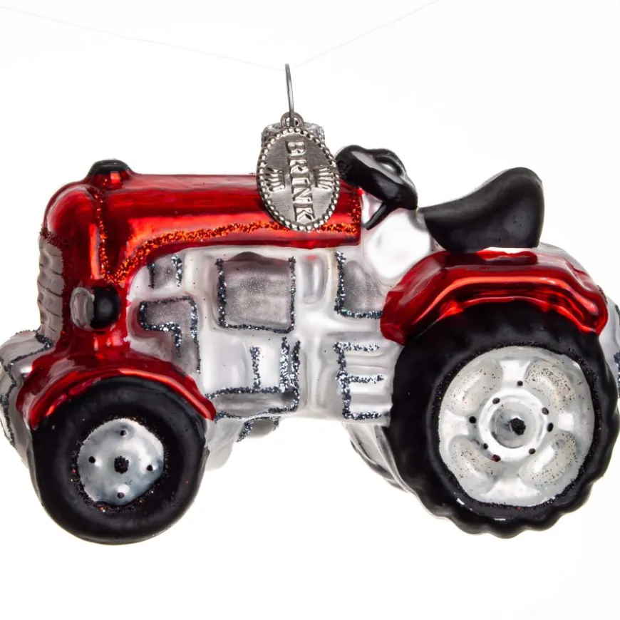 TRAKTOR 9 CM RØD