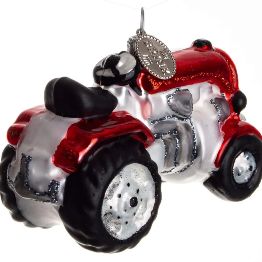 TRAKTOR 9 CM RØD